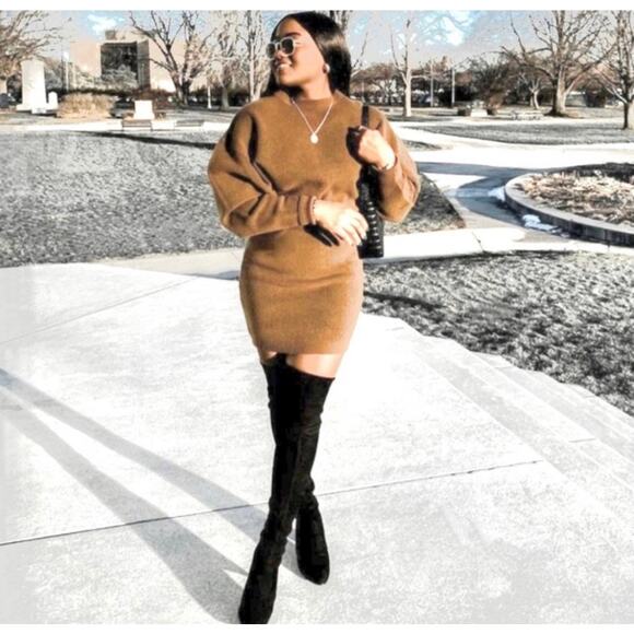 ZARA BLOGGER FAVORITE 100% WOOL DRESS LIMITED EDITION - Picture 3 of 10